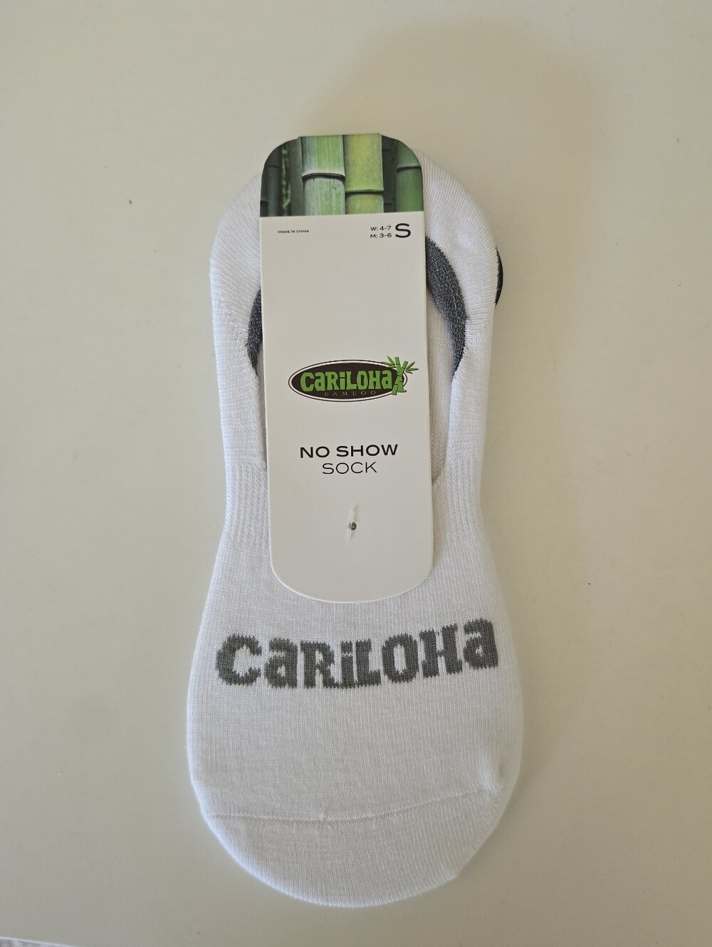 ⭐ 4/$20 Cariloha White No Show Sock New Small
